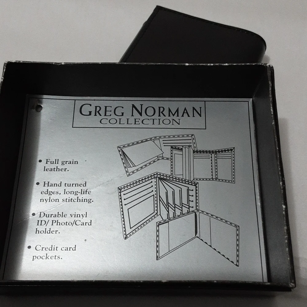 Greg‎ Norman Collection Black Card & Currency Holder